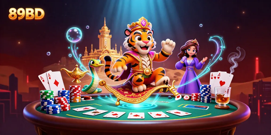 Experience thrilling games at 89BD, with a vibrant Arabian Nights-themed casino adventure.