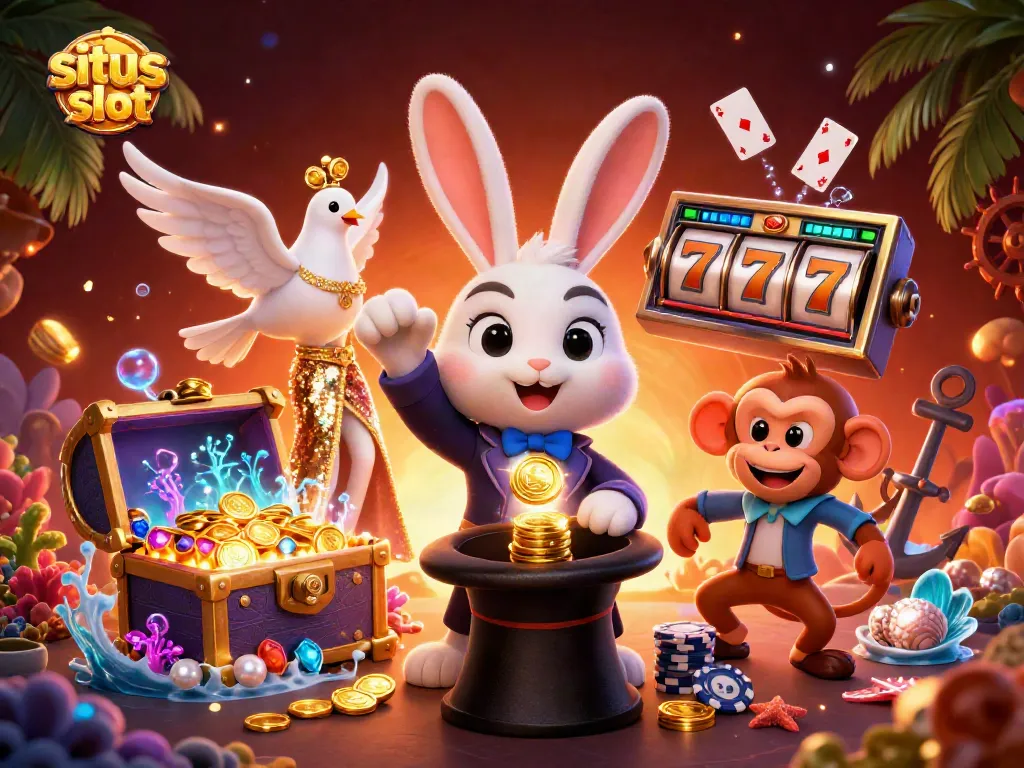 Experience immersive gameplay at situs slot with enchanting characters and vibrant slot elements.
