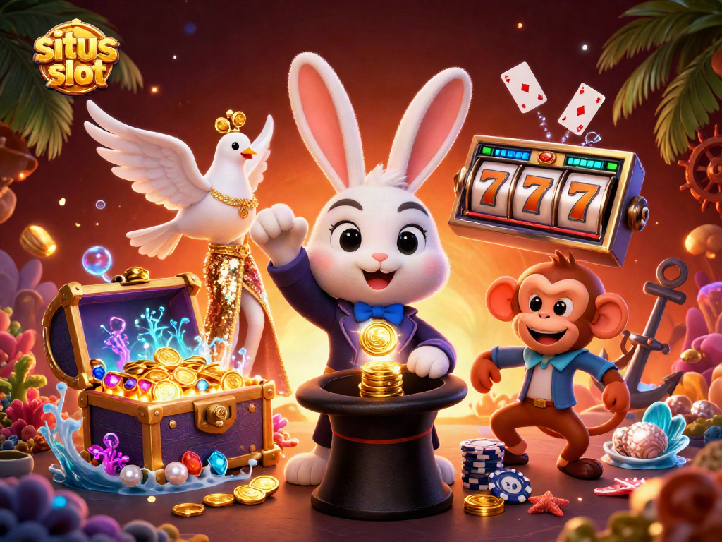 Experience immersive gameplay at situs slot with enchanting characters and vibrant slot elements.