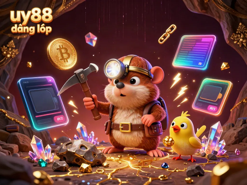 Engage with uy88 đăng nhập and discover thrilling gaming experiences in this vibrant 3D illustration.
