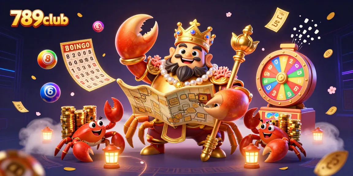 Experience thrilling excitement at 789club as the golden crab emperor leads a vibrant casino adventure.