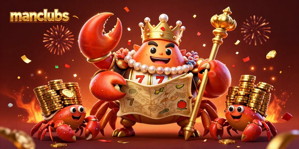 Experience winning strategies with manclubs in a vibrant, festive casino-themed scene.