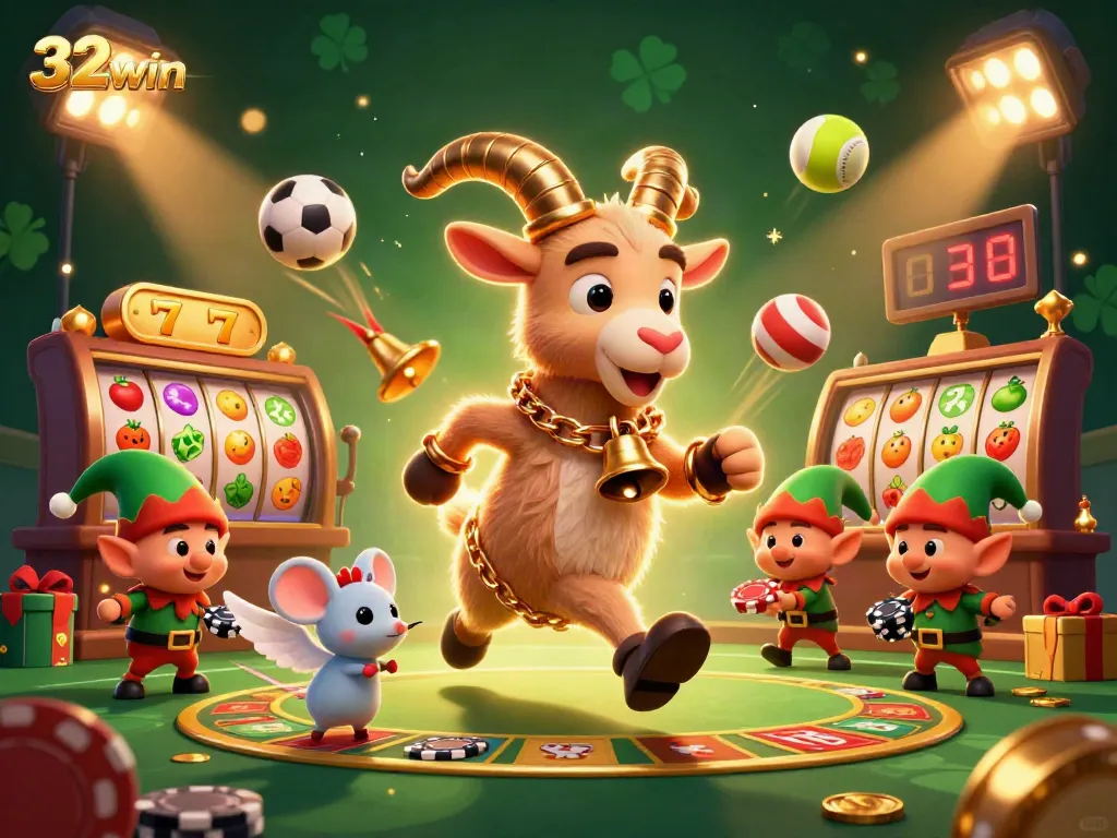 Spin the reels at 32win's lively casino, where excitement meets festive atmosphere.