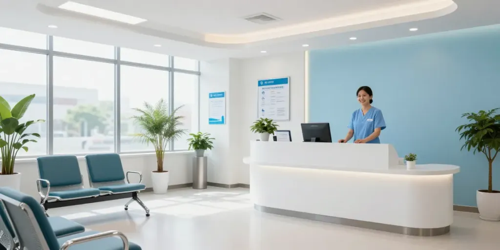 Situs gacor healthcare provider in a modern clinic environment with focus on patient care and wellness services.