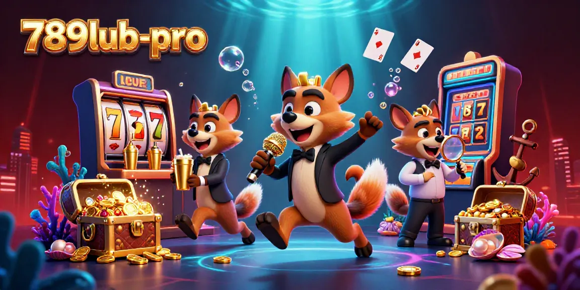 Experience high-energy gaming at 789lub-pro with charismatic hyenas in a dynamic casino scene.