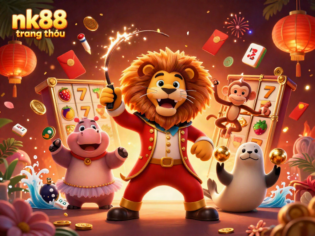 Experience thrilling gaming action at nk88 trang chủ with vibrant characters and exciting slots.