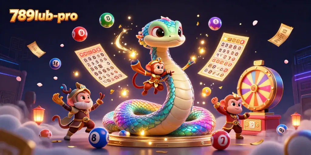 Engage in thrilling gambling excitement with the colorful illustration promoting 789lub-pro gaming experience.