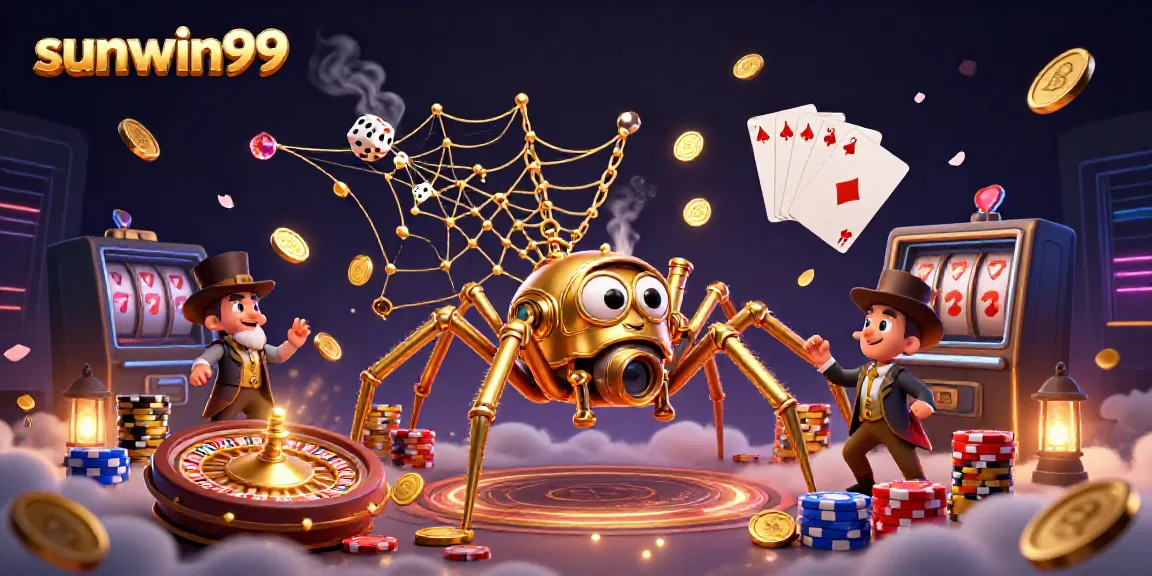 Engage in thrilling play with sunwin99 at this vibrant 3D casino scene.
