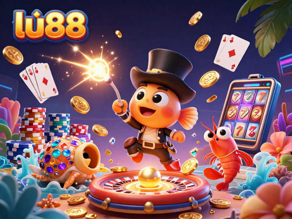 Experience thrilling gameplay with lu88's exciting casino adventures featuring vibrant characters and gameplay elements.
