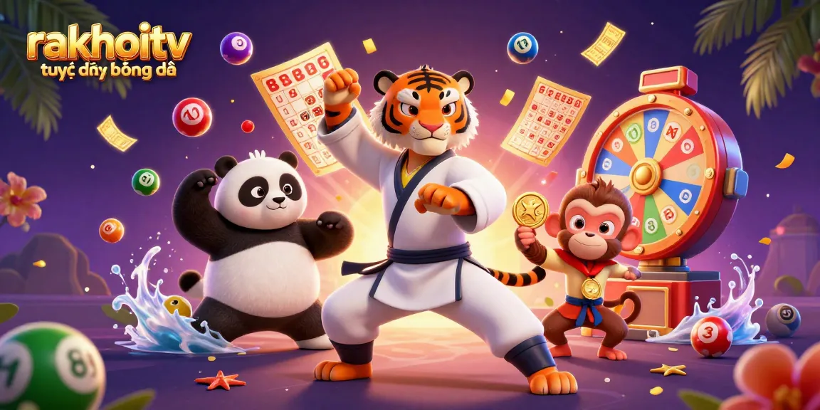 Experience the excitement of rakhoitv trực tiếp bóng đá with lively characters and dynamic lottery elements.