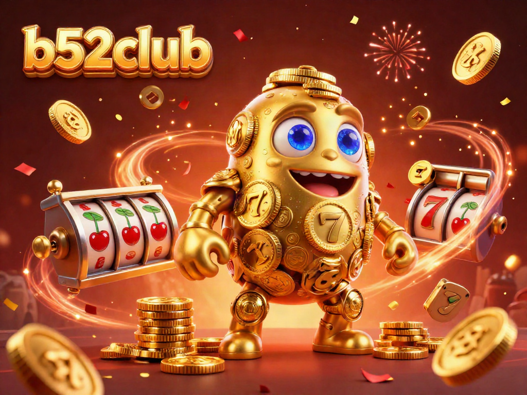 Spin and win with b52club's colorful golem and slot elements in an exciting casino atmosphere.