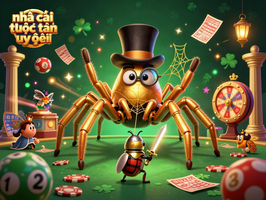 Engage with a thrilling lottery experience at nhà cái trực tuyến uy tín featuring a giant tarantula and creative game elements.